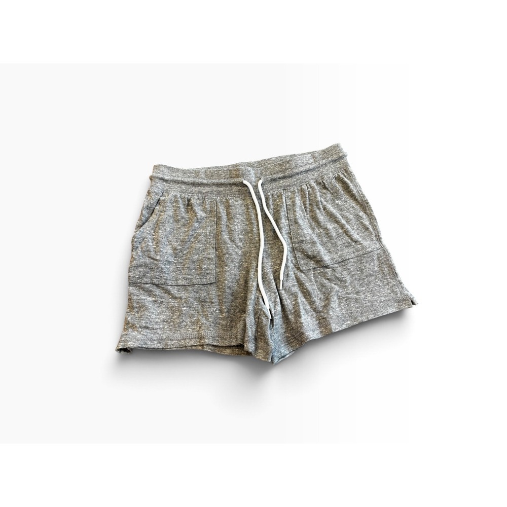 Athletic Works Shorts Small Gray Cotton Blend Drawstring Loungewear Athleisure